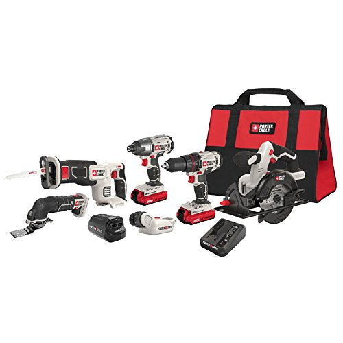 PORTER-CABLE PCCK617L6 20V Max Lithium Ion 6-Tool Combo Kit #PCCK617L6