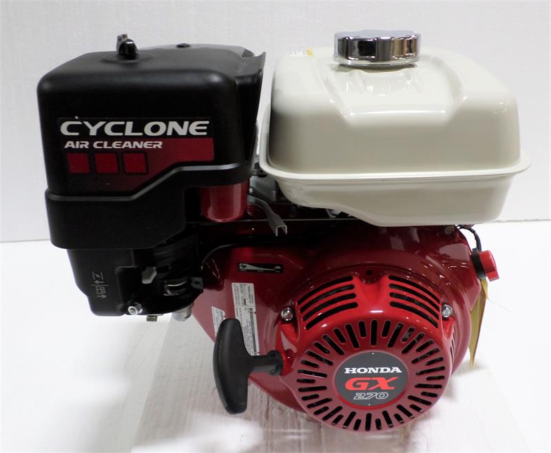 Honda Horizontal Engine 8.5 Net HP 270cc OHV Cyclonic 1" x 3-31/64" #GX270-QC9