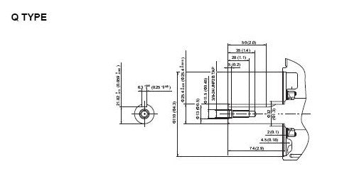 Honda GX690 22.1hp Net Horizontal Shaft Engine 1-7/16" x 4.4" #GX690-BAF